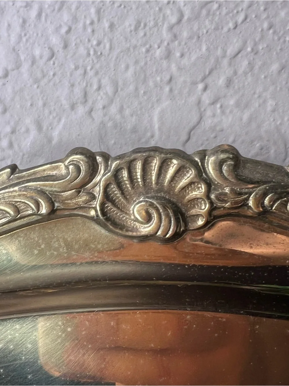 Vintage Brass Praying Hands Tray, Religious Decor